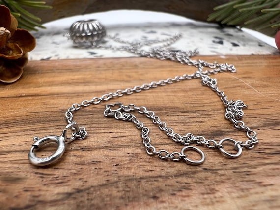 Vintage Bright Sterling Silver Necklace with Spar… - image 8