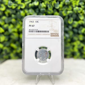 1963 10C Proof Roosevelt Silver Dime, NGC PF 67