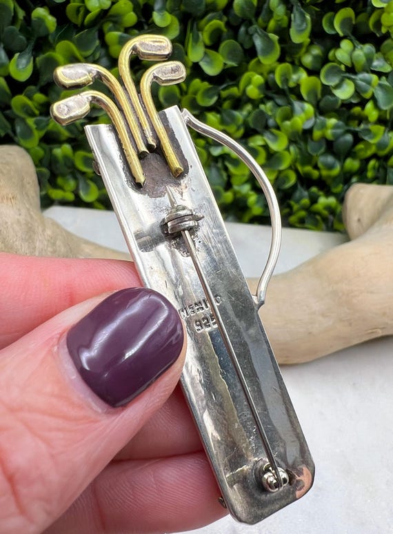 Square Purple Gem Statement Ring,  Sterling Silve… - image 10