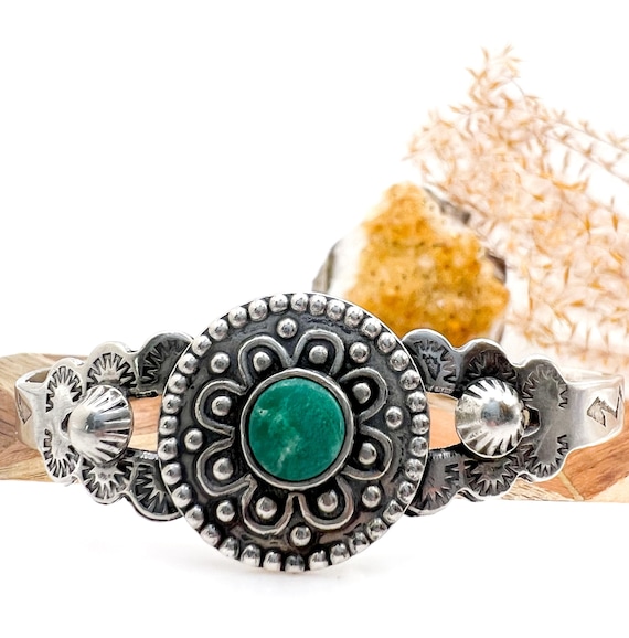 Elaborate Vintage Southwestern Sterling + Turquois