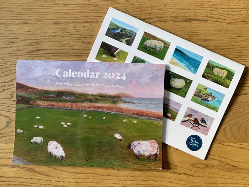 Calendar 2024 Irish Landscapes and Sheep Etsy UK
