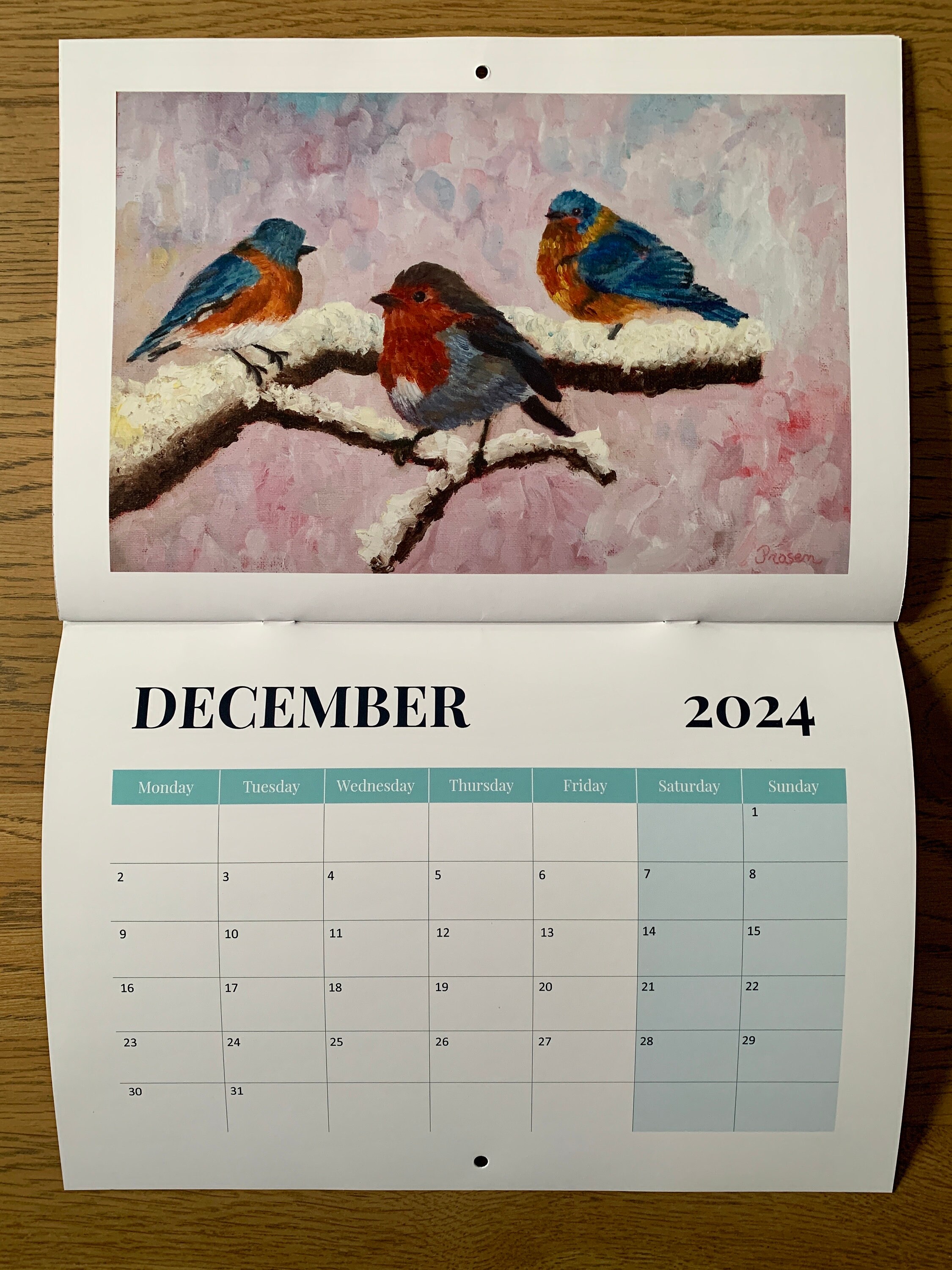 Irish Landscapes & Sheep Calendar 2024 A3 Size, 13 Prints of Calm