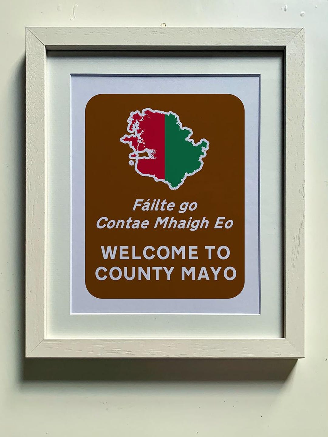 County Mayo Welcome Sign Art Print | Irish Home Decor - Etsy UK