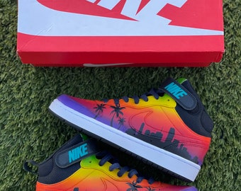 nike airbrushed shoes