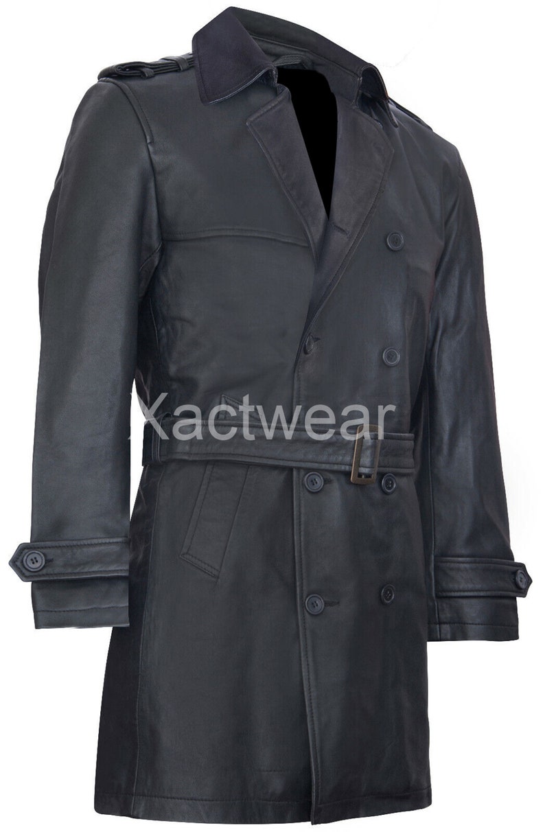 Mens Vintage Military Style German Coat Genuine Lambskin Etsy