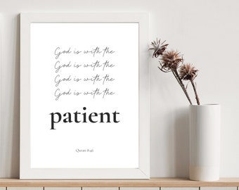 Minimalist Quran Verse Print: Islamic Wall Art (Digital Download)
