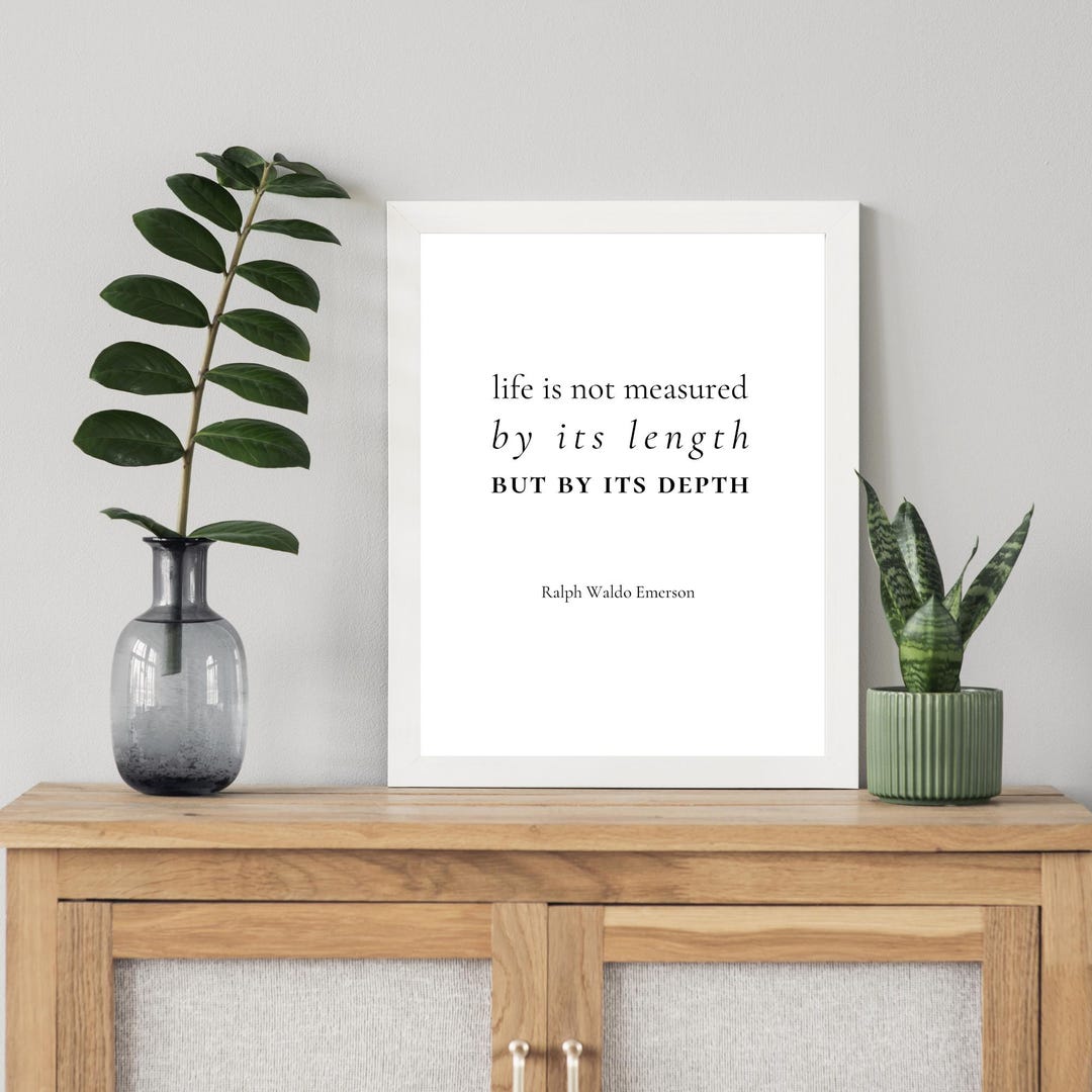 Emerson Quote Print: Inspirational Wall Art (digital Download) - Etsy