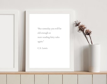 CS Lewis Quote Print: Inspirational Wall Art (Digital Download)