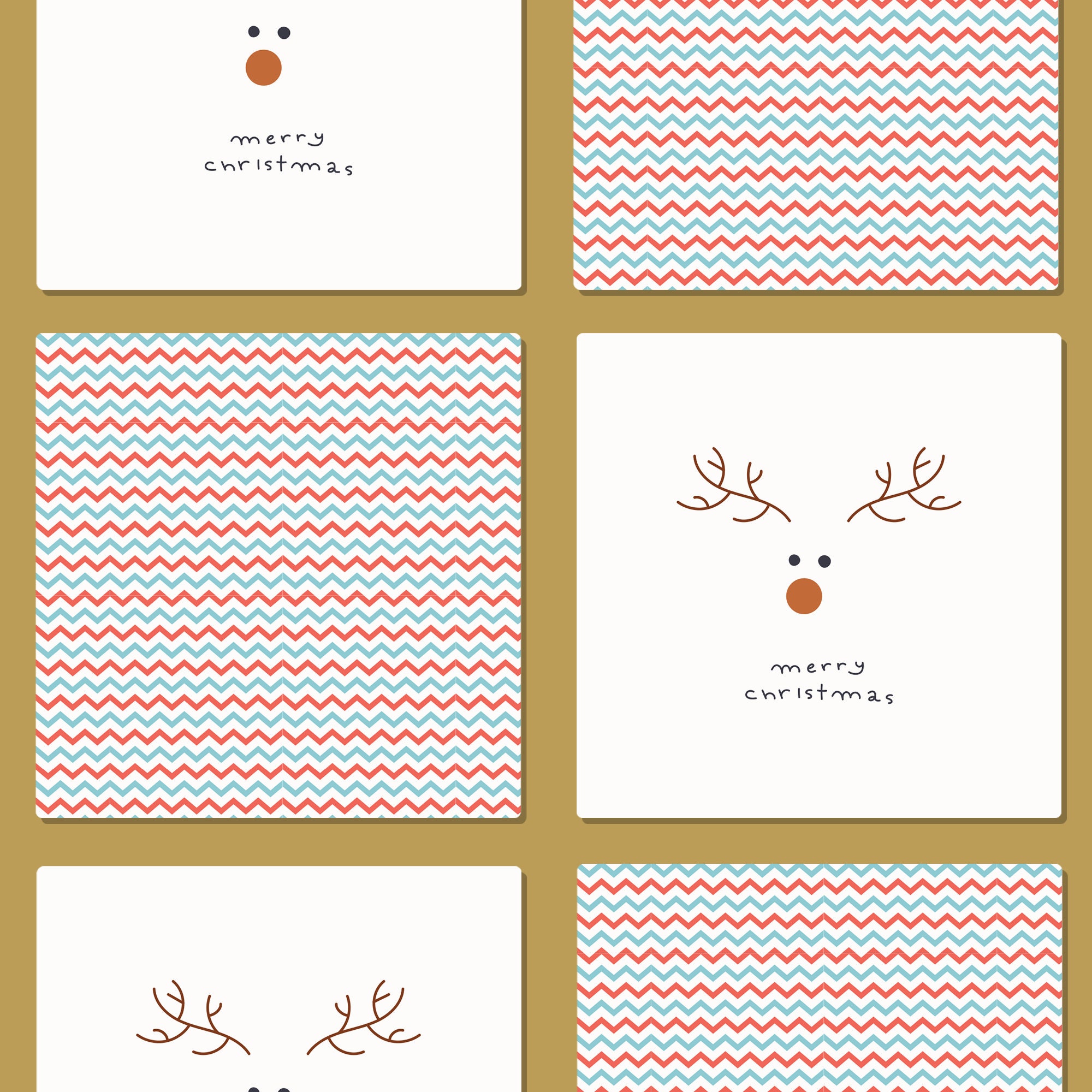 Printable Christmas Card Digital Download Printable, Bifold, Flat, New ...