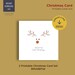 Printable Christmas Card Digital Download Printable, Bifold, Flat, New ...