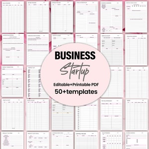 Démarrage d’entreprise imprimable et modifiable, liste de contrôle de démarrage d’entreprise, liste de contrôle d’entreprise, liste de contrôle de démarrage, planificateur financier, plan d’affaires