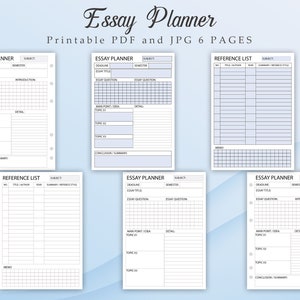 Essay Guide and Planner Printable Pack | School, College, University Student Essay Writing Template | Instant Download | A4, A5 and Letter