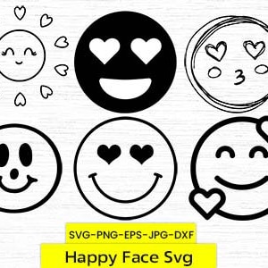 Paquete de caras felices svg, corazón cara feliz svg, sonriente, sonrisa goteante svg, sonrisa derretida, sonrisa feliz svg, cara feliz png, Groovy Smiley