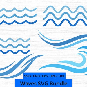 Dynamic Waves SVG Bundle, Wave svg bundle, Wave Png Bundle, Digital Cut File, Wave Svg, Wave Cut File, Drop Svg, Tidal Wave, Commercial use