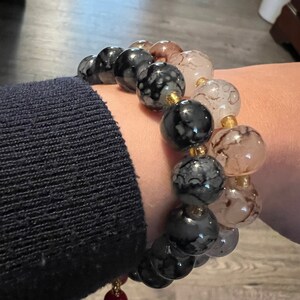 1 PC Color Enhanced Agate Bracelets 7&quot;