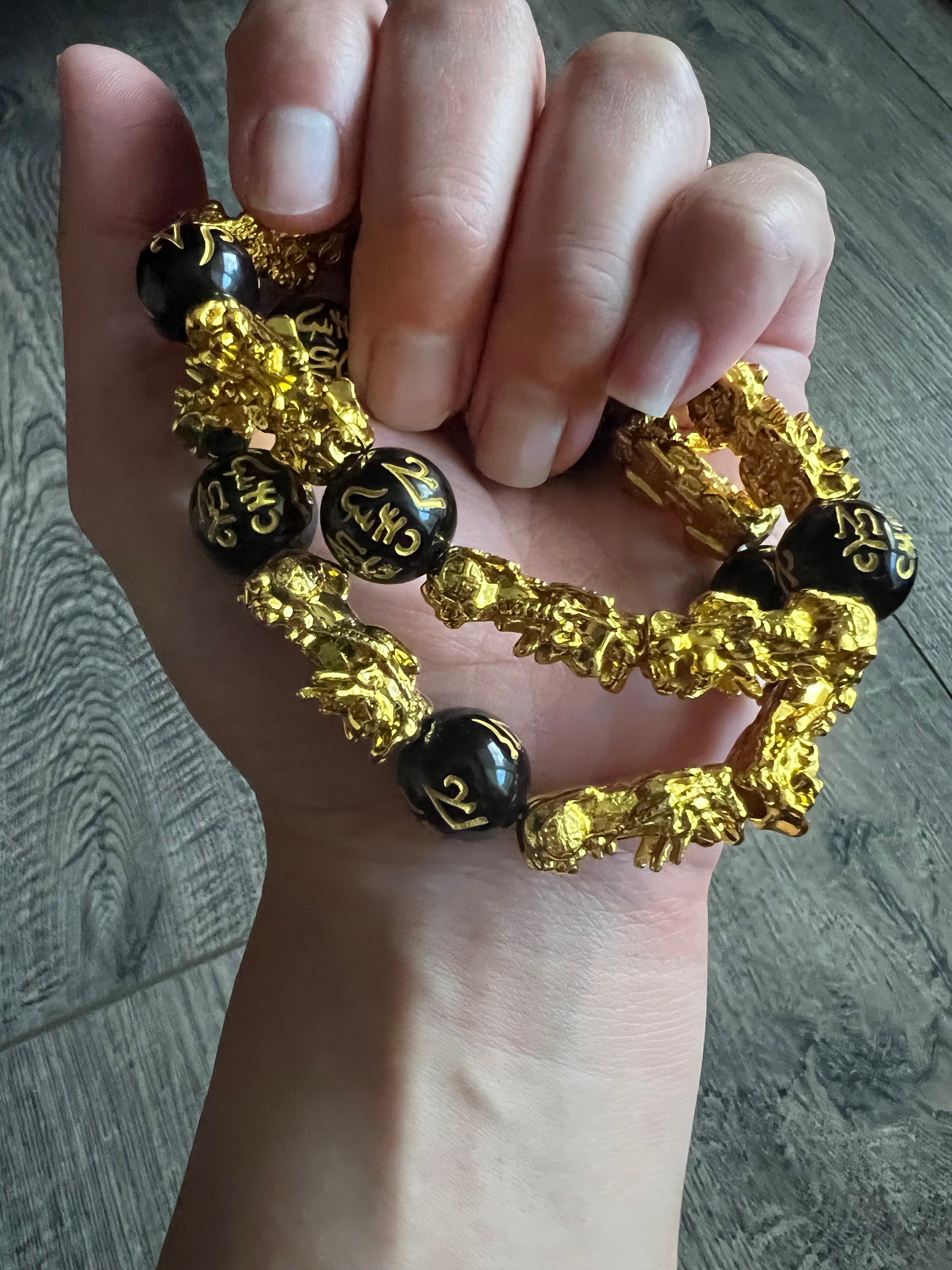 Feng-shui Hand-carved Obsidian Mantra 