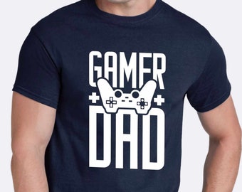 Gamer Dad Video Game T-shirt: Gift for Men, Fun Graphic Tee