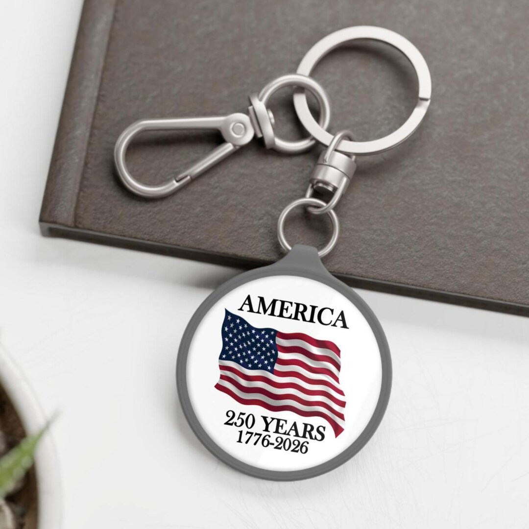 Patriotic American Flag Key Ring, America 250 Years, USA Anniversary - Etsy