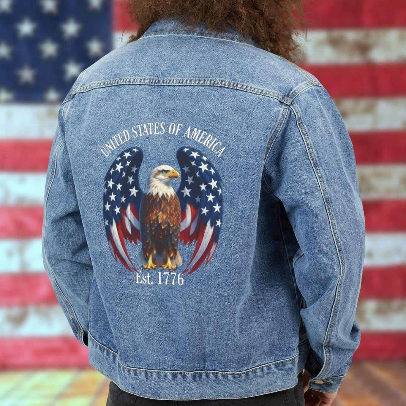 Eagle Denim Jacket - Etsy