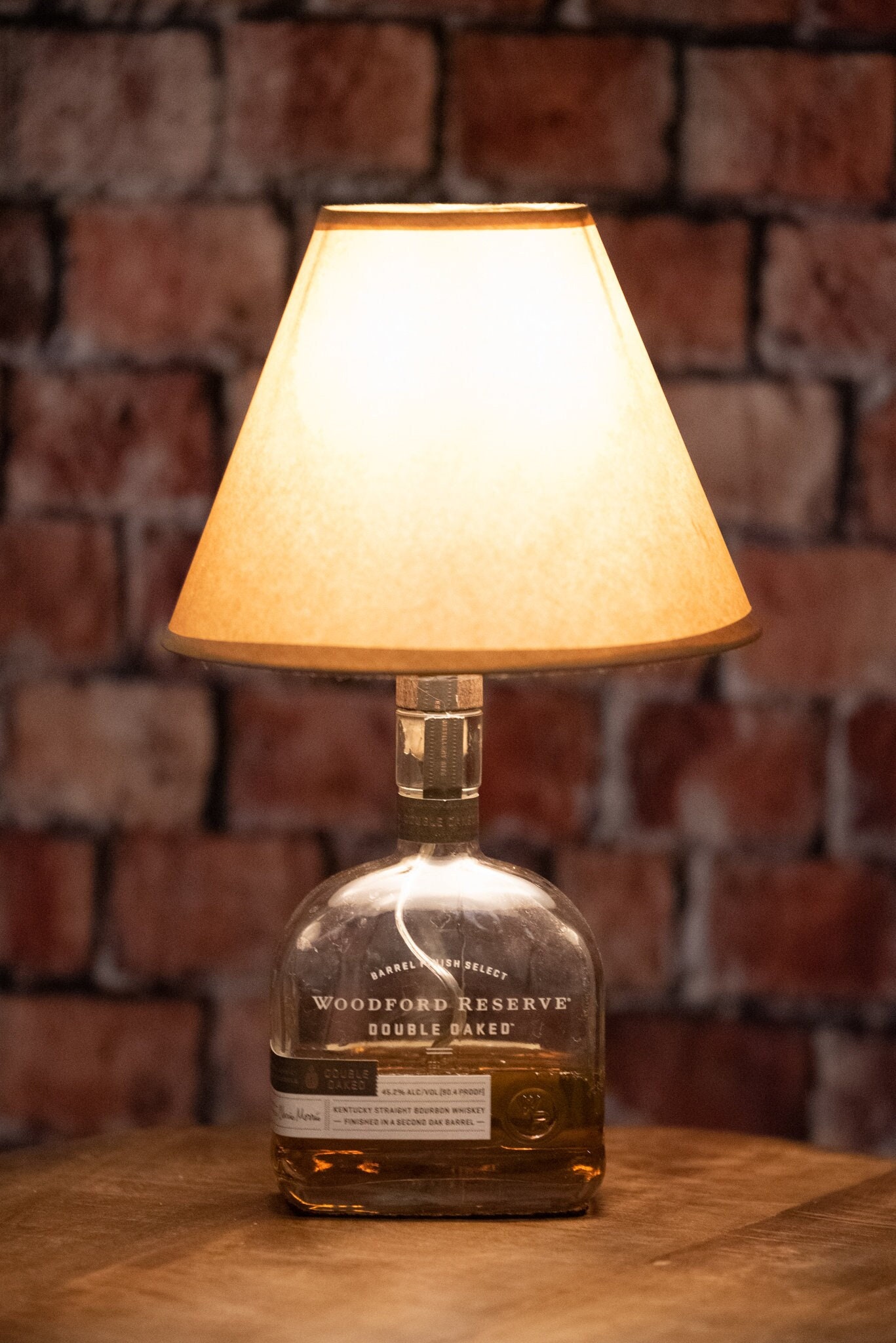 Woodford Double Oaked Bourbon Bottle Lamp