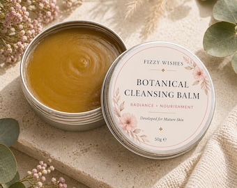 Botanical Cleansing Balm for Mature Skin | Natural Makeup Remover, Radiance Skincare (50g)