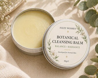 Botanical Cleansing Balm for Normal Skin | Natural Makeup Remover, Gentle Facial Cleanser (50g)