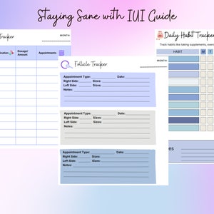 IUI Printable Planner Guide & Activity Book for Intrauterine ...