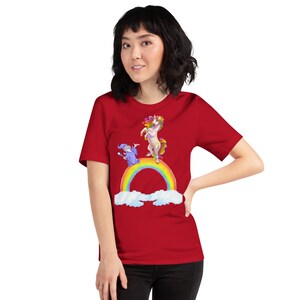 Short-Sleeve Unisex T-Shirt unicorn, rainbow, wizard image 8