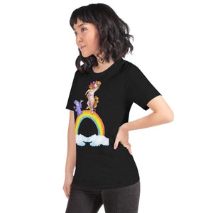 Short-Sleeve Unisex T-Shirt unicorn, rainbow, wizard image 3