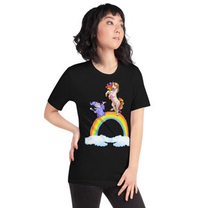 Short-Sleeve Unisex T-Shirt unicorn, rainbow, wizard image 4