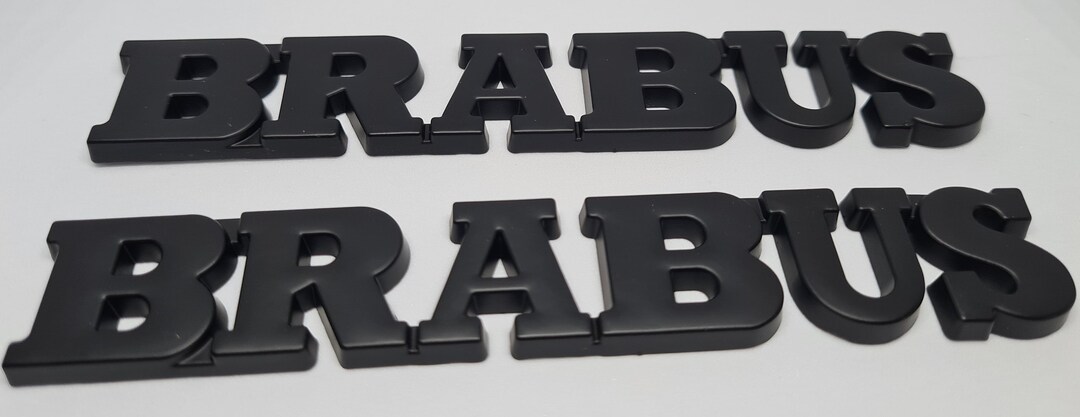 Mercedes Brabus Kit Black Front and Rear/boot Badge Emblem - Etsy