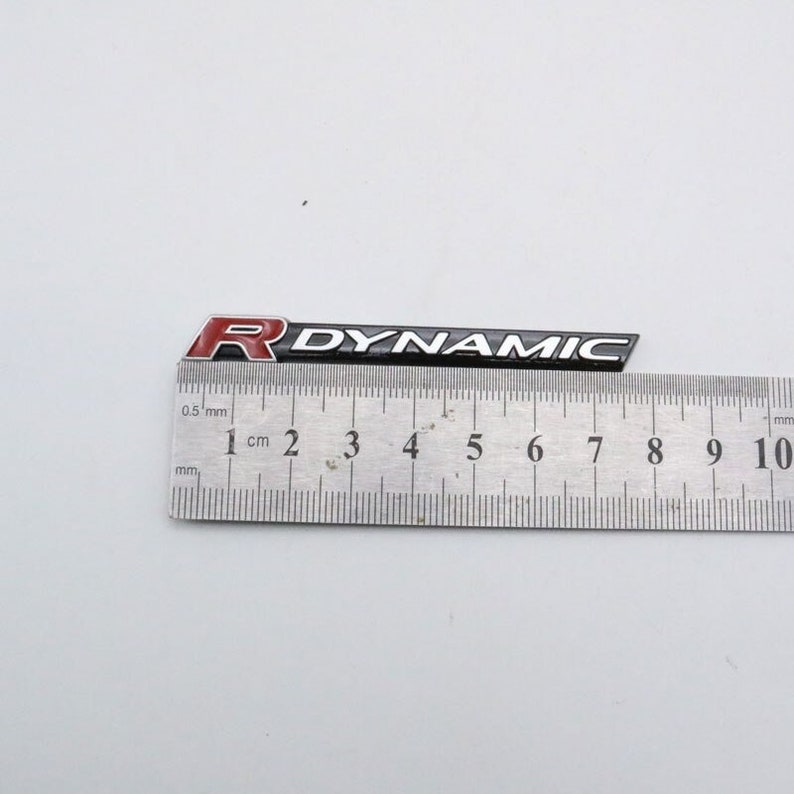 R Dynamic Car Fender Side Emblem Badges Decal Stickers Etsy