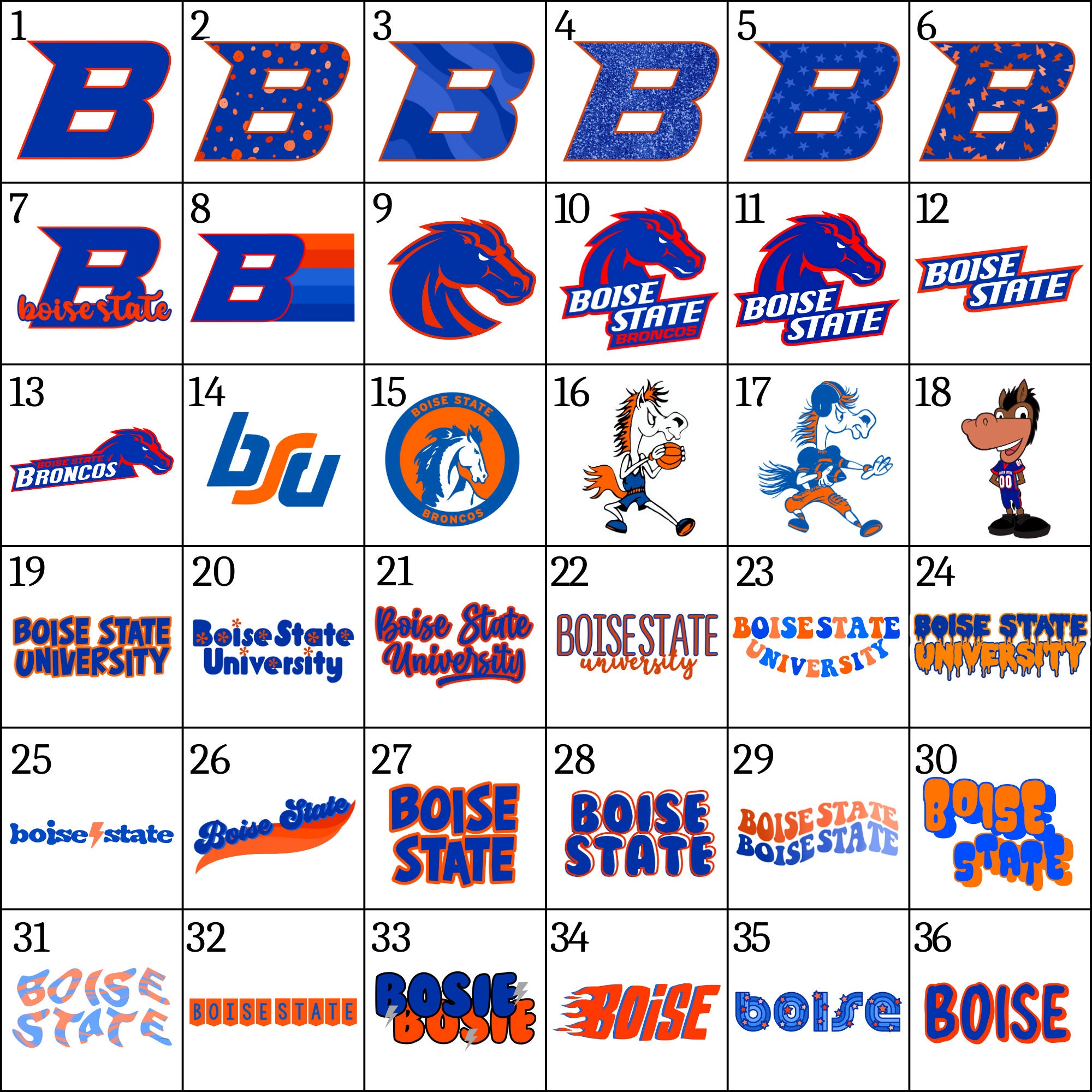 Boise Sticker Pack choose Your Own Etsy