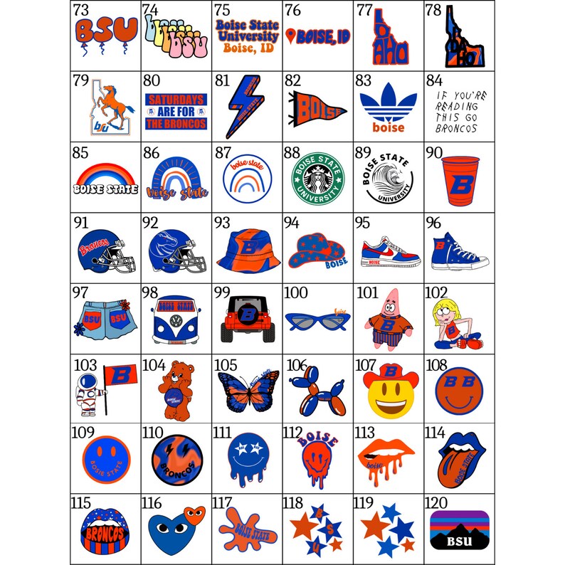 Boise Sticker Pack choose Your Own Etsy
