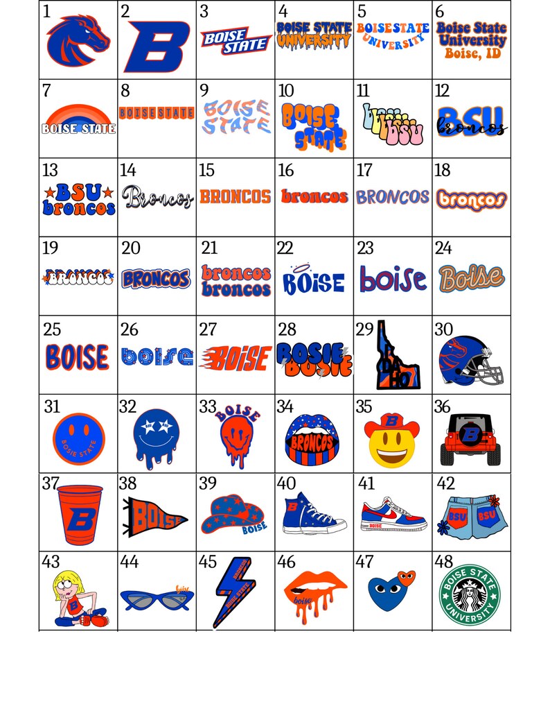 Boise Sticker Pack choose Your Own Etsy