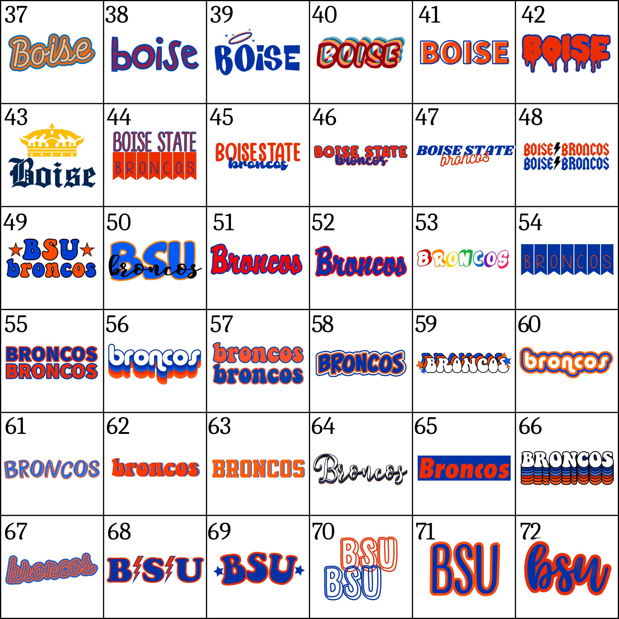 Boise Sticker Pack choose Your Own Etsy