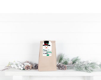 Christmas gift sticker tags/labels (choose your own!)