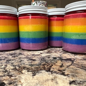 Rainbow Aromatherapy Candle **PERSONALIZABLE**