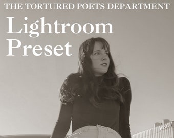 Adobe Lightroom Preset - Tortured Poet's Department - Taylor Swift Inspired Filter