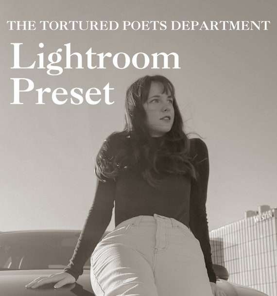 Adobe Lightroom Preset - Tortured Poet's Department - Taylor Swift Inspired Filter