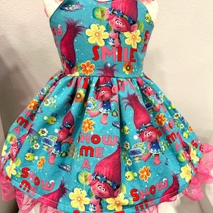 Toddler trolls poppy dress, girl dress, Toy story,  Birthday dress, toddler dresses, Personalized, Babygirl Dresses, Special Event, custom