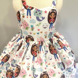 Toddler Gabby dress toddler show inspired dress cat dress toddler gabby dollhouse dress custom dresses toddler inspired cat kitty dress