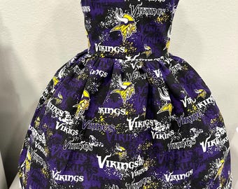 Custom NFL Toddler Dress, Lace Sleeve Football Outfit