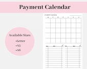 Bill Payment Calendar: Monthly Checklist (Digital Download)