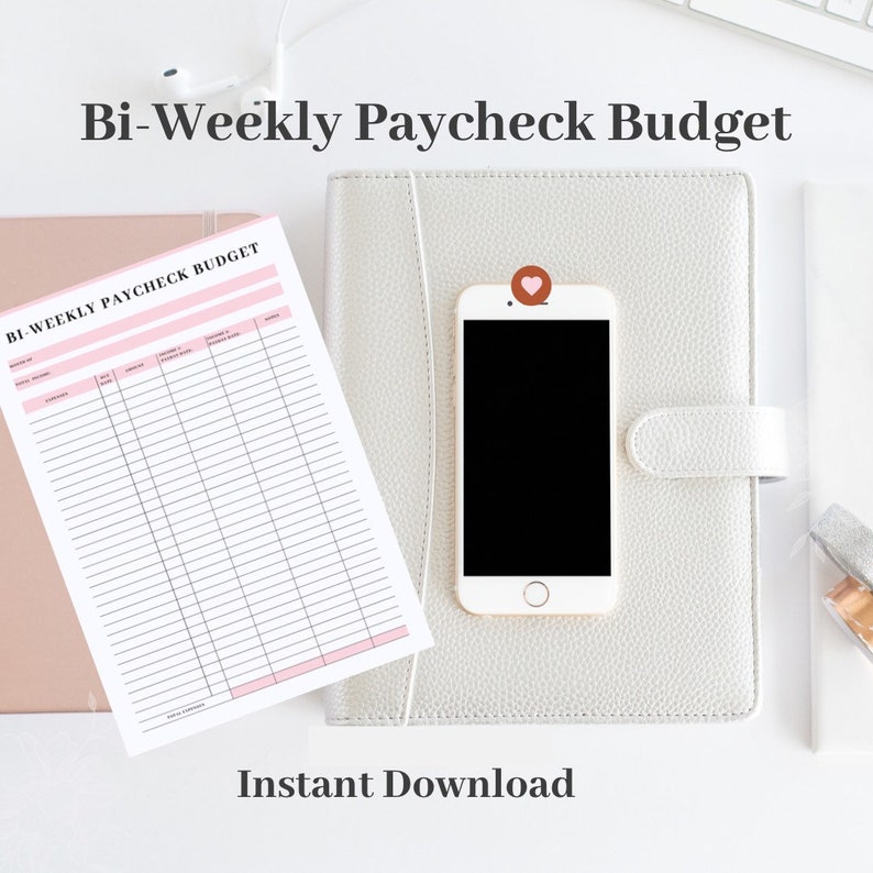 Biweekly Paycheck Planner biweekly Paycheck Budget Etsy Canada