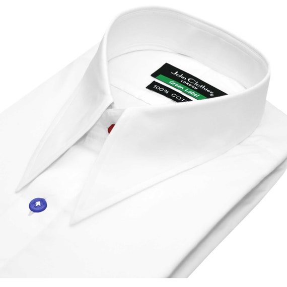 camicia con colletto a punta