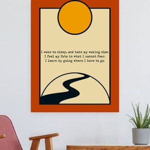 Roethke Print | Slaughterhouse Five | Kurt Vonnegut Print | Cool Colorful Poster