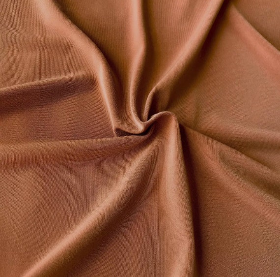 Pumpkin mustard ITY Jersey Two way Stretch Fabric Fabric Knit