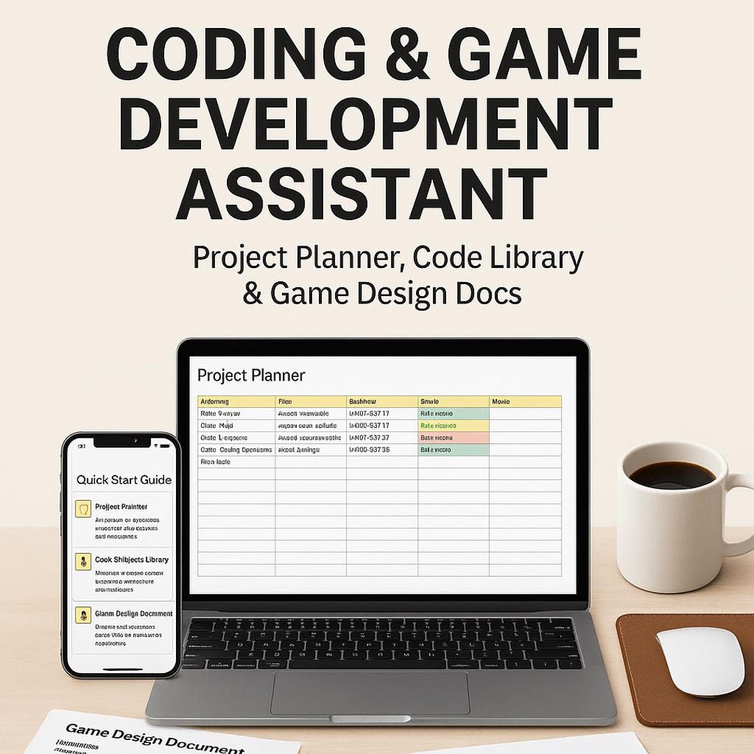 Coding & Game Development Assistant | Project Planner, Code Library ...