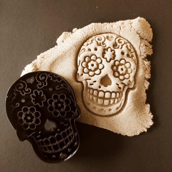 Mexican Skull Cookie Cutter/Ausstechform Kekse Fondant Backen Keksdekoration Fondantschneider Tonschneider Plätzchen Geschenk Weihnachten